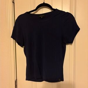 Rag & Bone Black Fitted Short Sleeve Tee